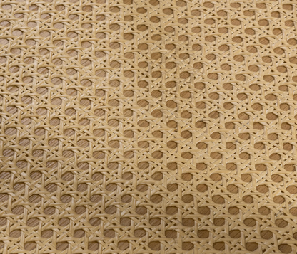 Dabney 22" Round End Table - Oak + Cane