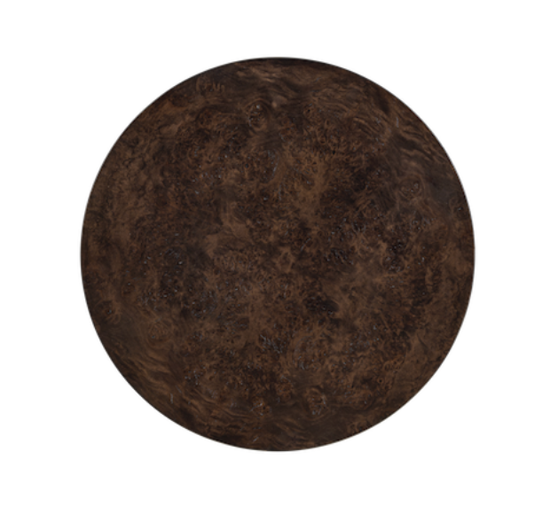 Cascade 18" End Table- Chocolate Burl