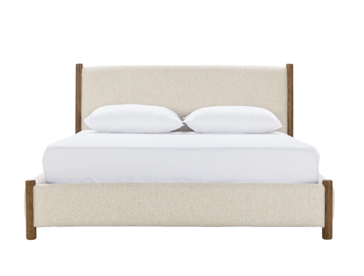 Benton 76" Upholstered Queen Bed - Beige
