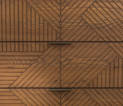 Santa Rosa 63" 6 Drawer Dresser- Oak