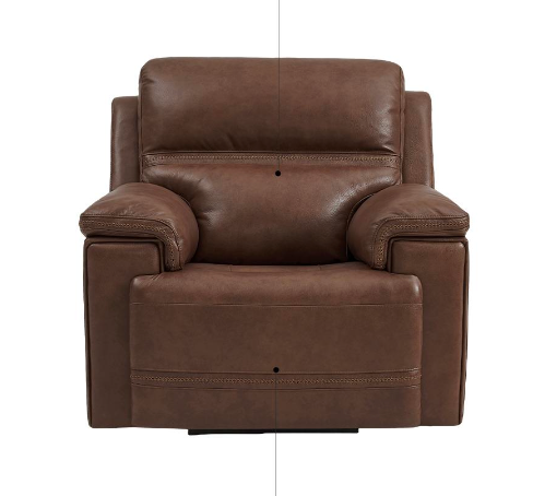 Christian 42" Top Grain Leather Power Motion Reclining Chair - Acorn