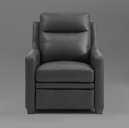 Fraser 32" Top Grain Power Motion Reclining Chair - Graphite Gray