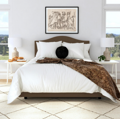 Harper Curved Customizable Bed