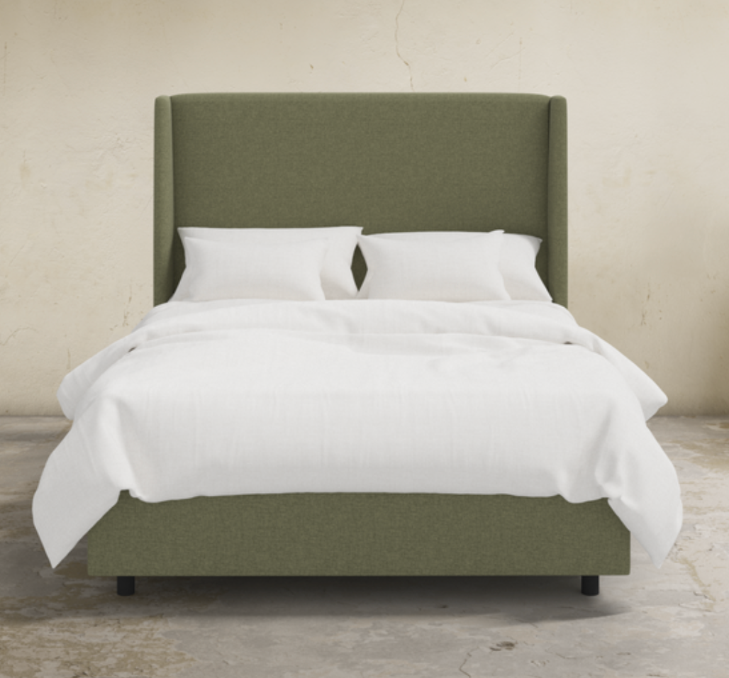 Pressley Tall Wingback Customizable Bed