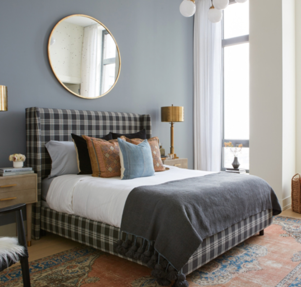 Pressley Tall Wingback Customizable Bed