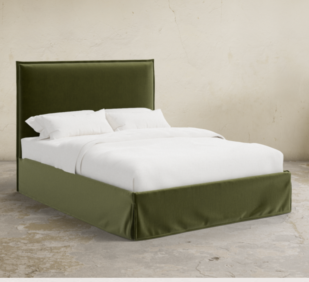 Abigail Slipcovered Customizable Bed