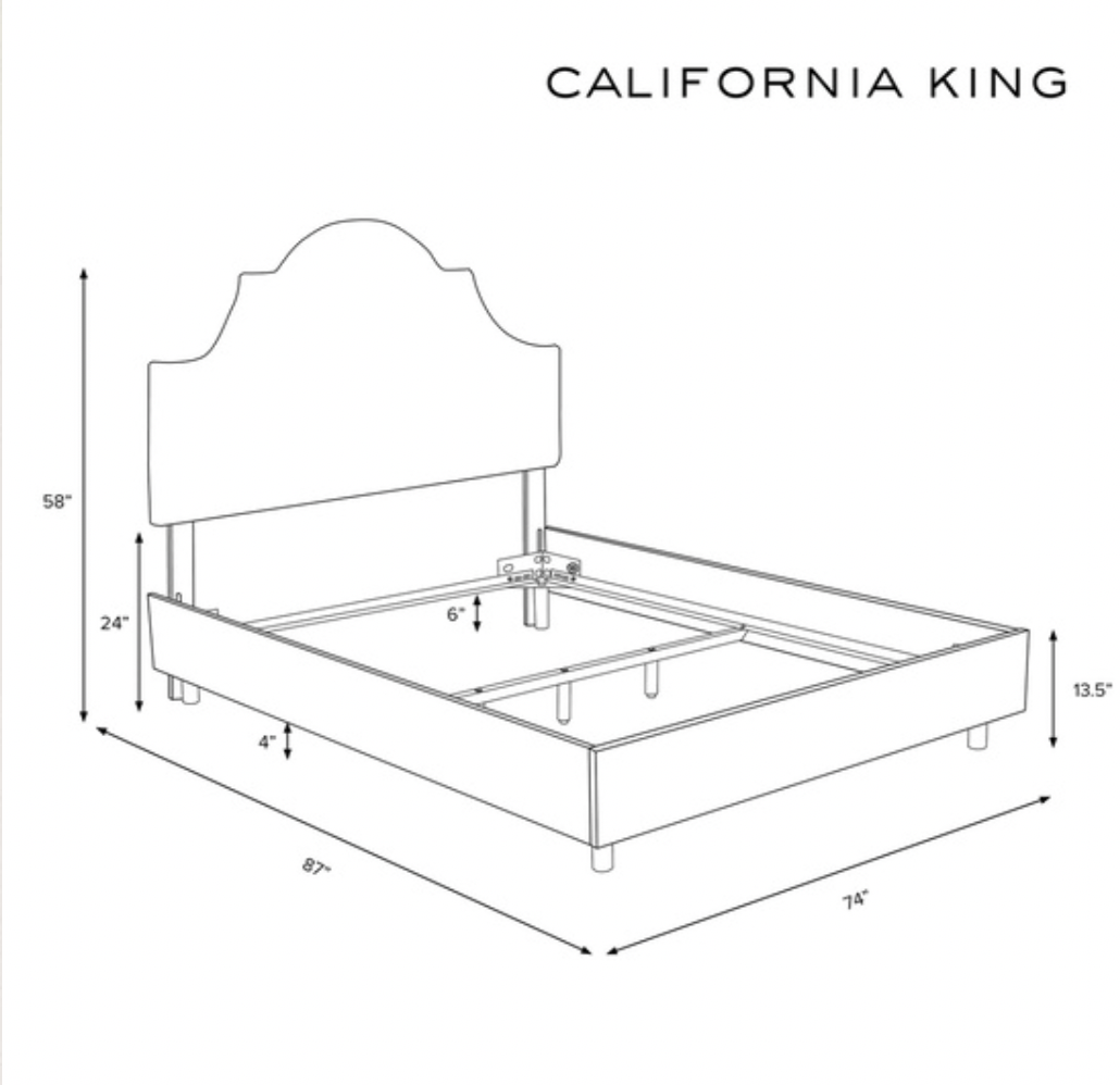 Tabitha Scalloped Customizable Bed
