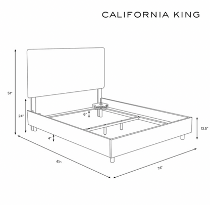 Maryn Channelled Back Customizable Bed