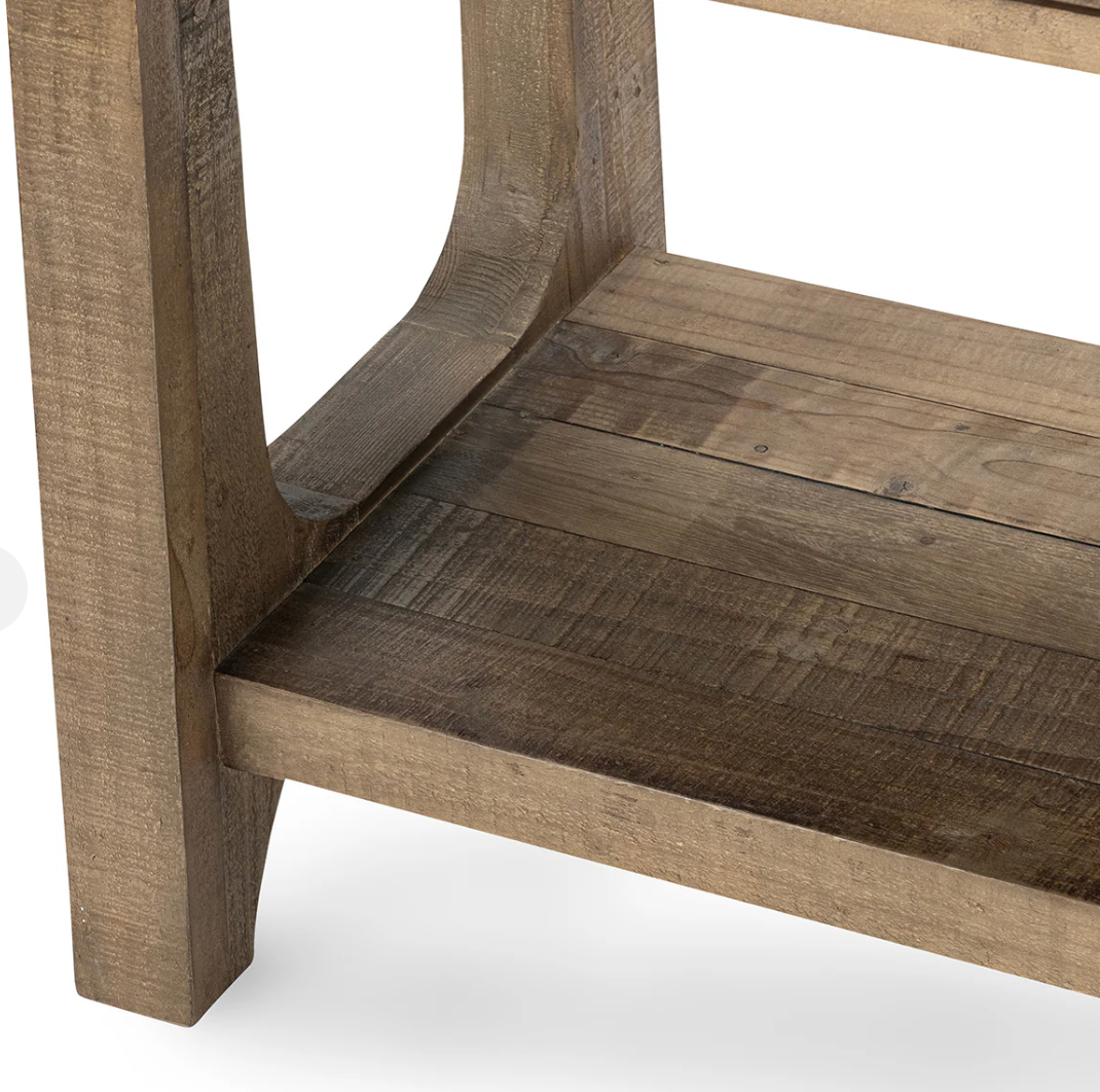 Montauk 82" 5 Drawer Console Table - Reclaimed Pine