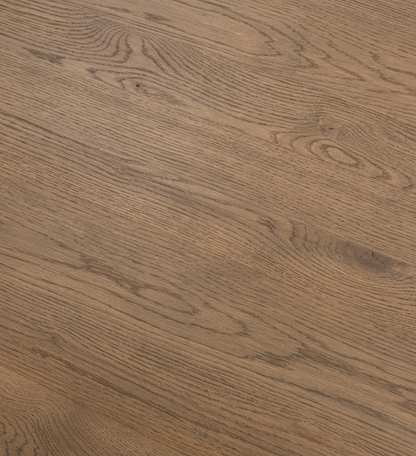 Selena 64" Square Fluted Dining Table - Tawny Oak Brown