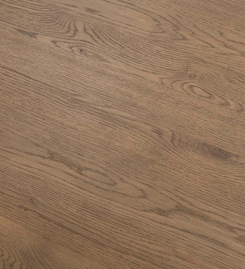 Selena 64" Square Fluted Dining Table - Tawny Oak Brown