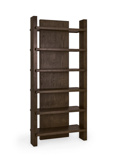 Mogli 46" Six Shelf Open Bookcase - Java