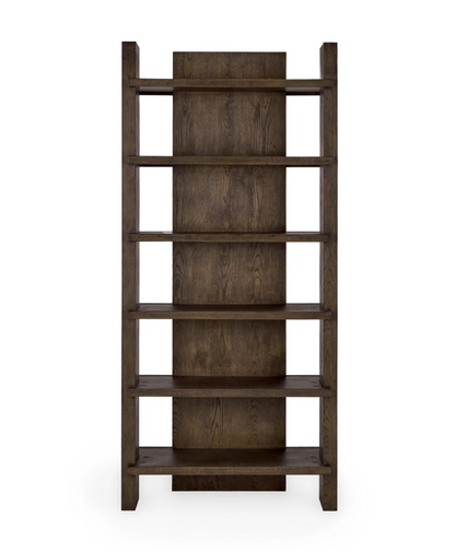 Mogli 46" Six Shelf Open Bookcase - Java