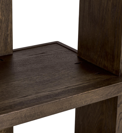 Mogli 46" Six Shelf Open Bookcase - Java