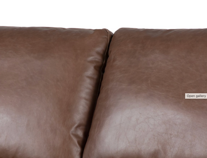 Timothy 111" 3 Cushion Power Reclining Top Grain Leather Sofa - Coco