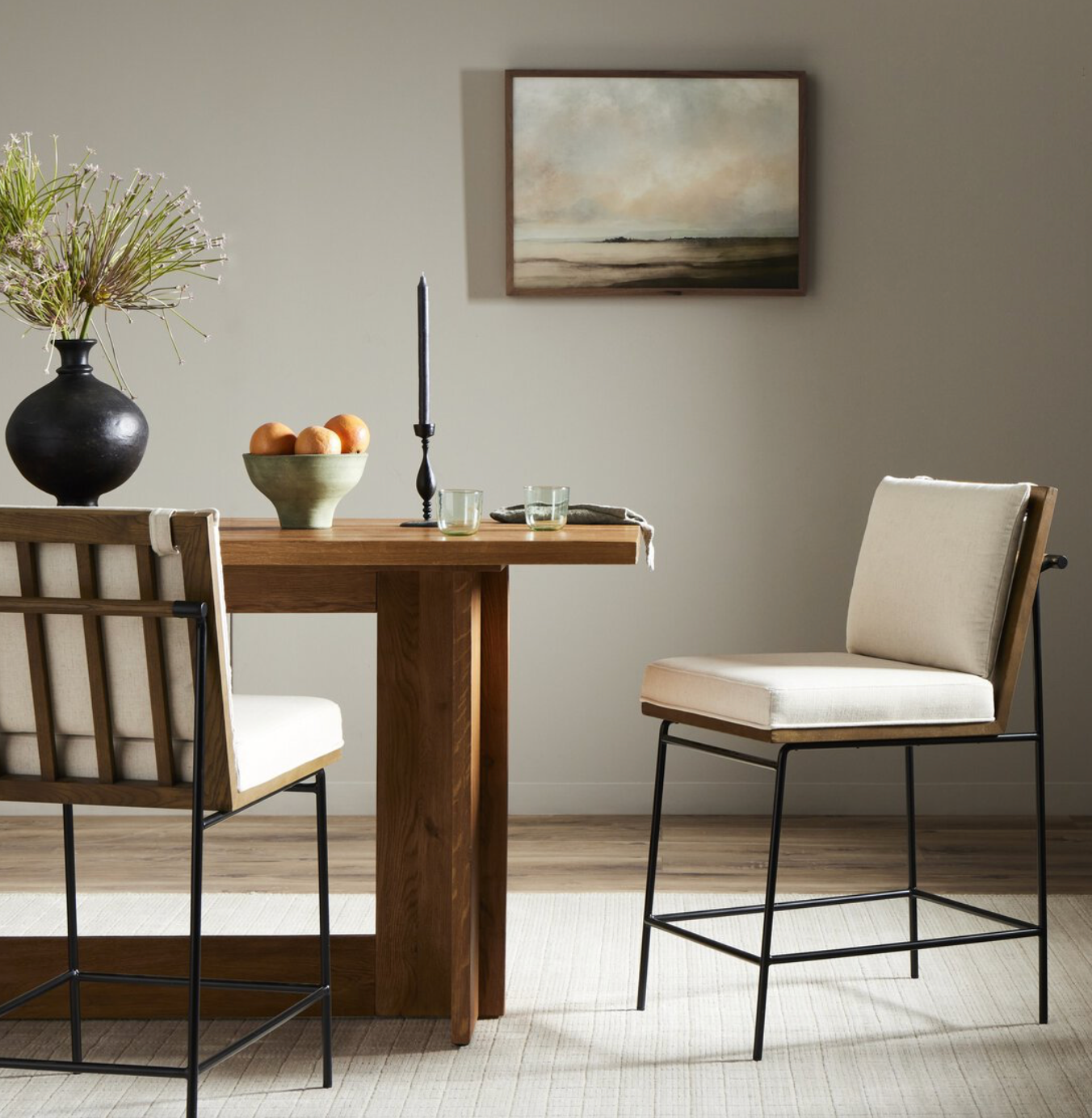 Croatia Counter Stool- Flax