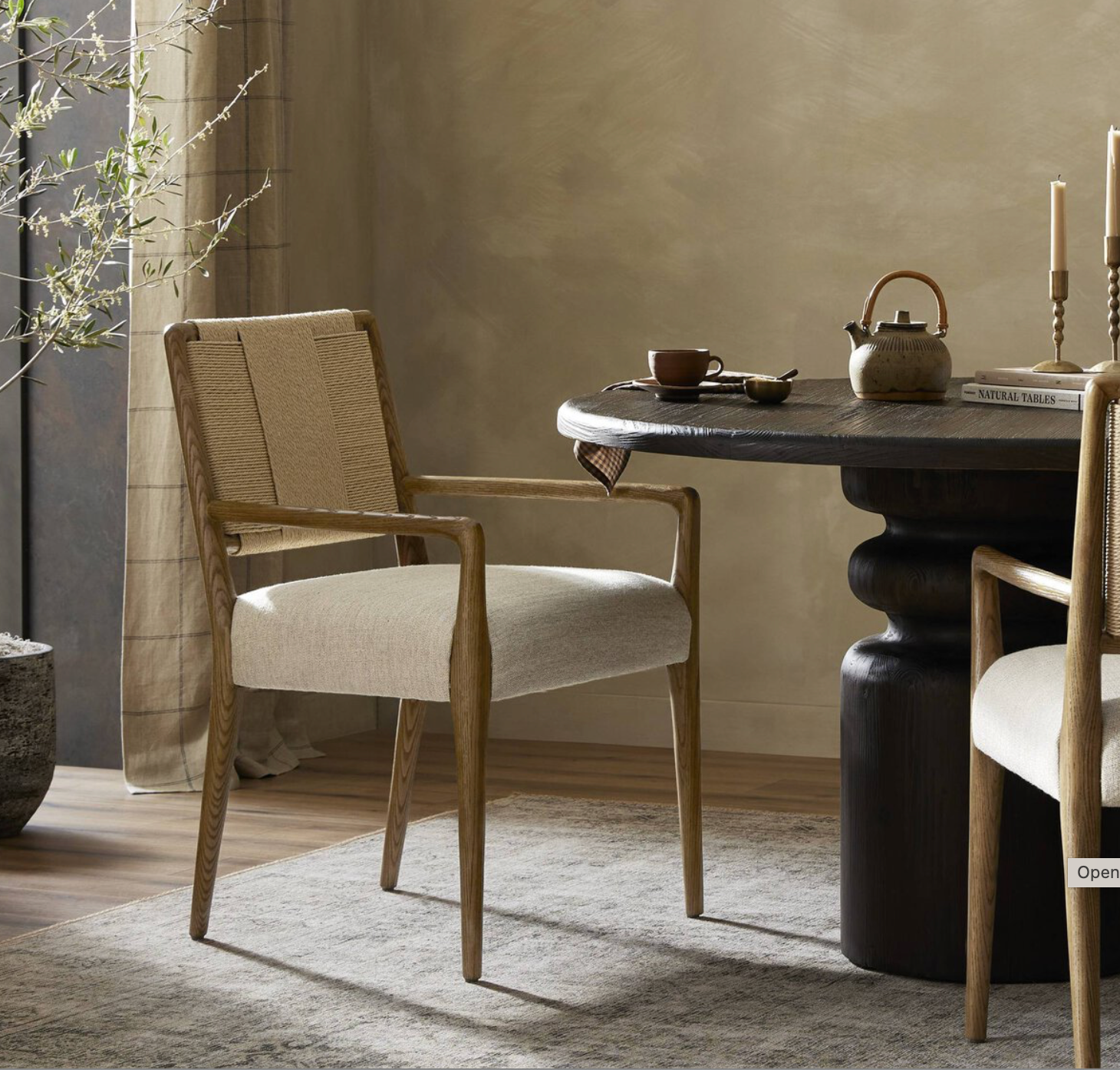 Rainey Dining Armchair- Wheat
