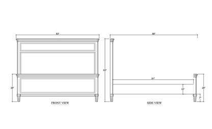 Haywood 83" Mahogany King Bed - Fruitwood