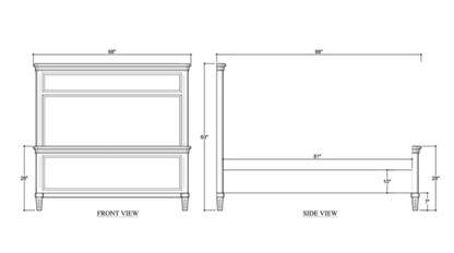 Haywood 68" Mahogany Queen Bed - Fruitwood