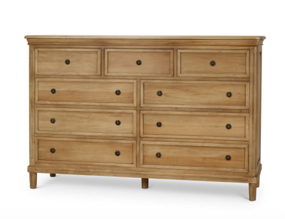 Haywood 72" Mahogany 9 Drawer Dresser - Fruitwood