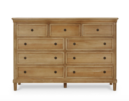 Haywood 72" Mahogany 9 Drawer Dresser - Fruitwood