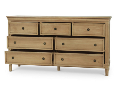Haywood 72" Mahogany 7 Drawer Dresser - Fruitwood