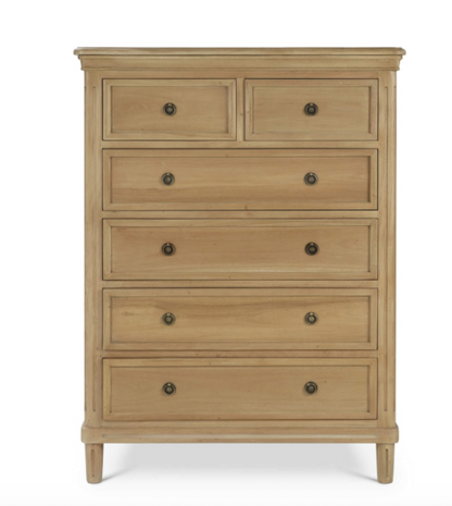 Haywood 41" Mahogany 6 Drawer Chest- Fruitwood