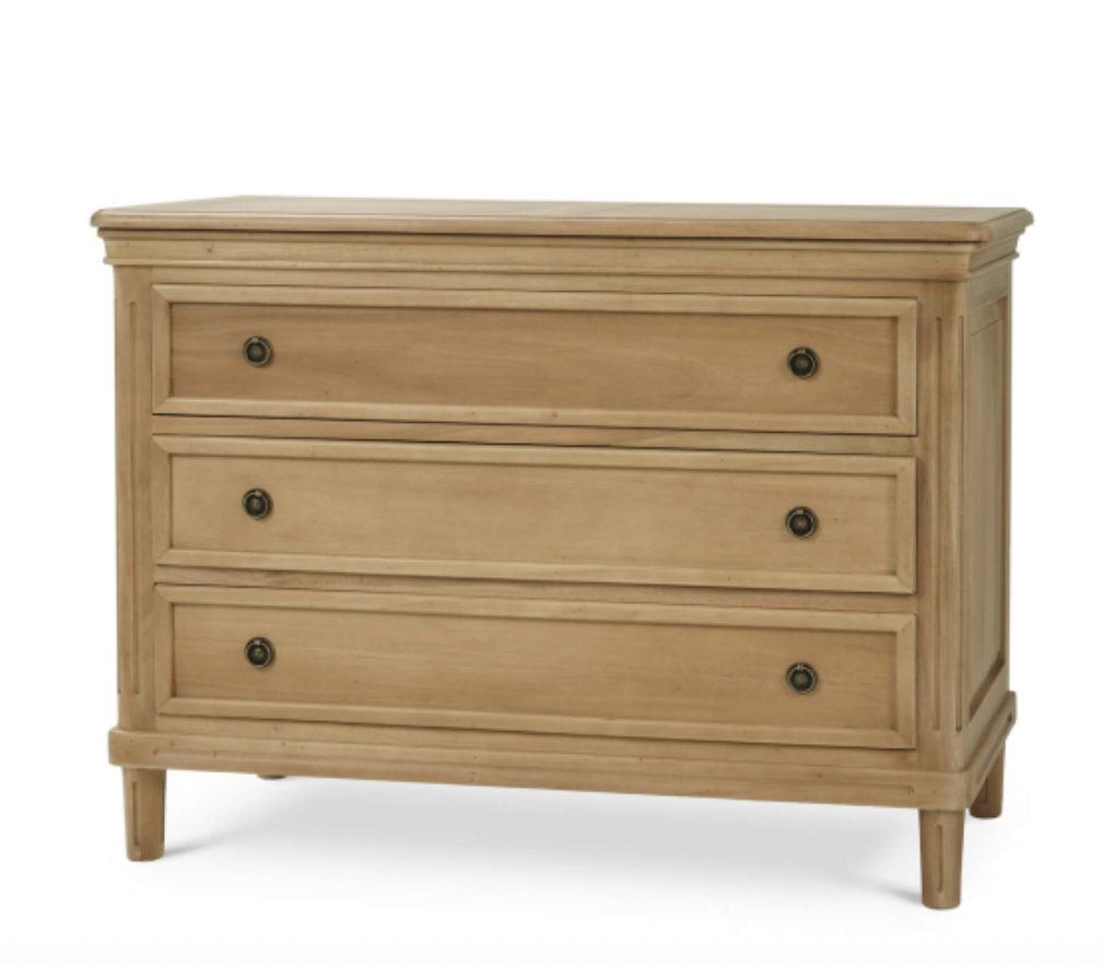 Haywood 47" Mahogany 3 Drawer Bachelor's Chest- Fruitwood