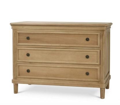 Haywood 47" Mahogany 3 Drawer Bachelor's Chest- Fruitwood