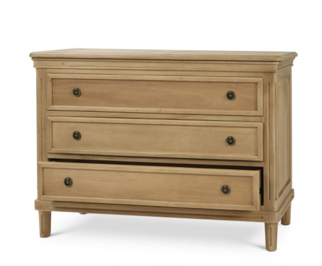 Haywood 47" Mahogany 3 Drawer Bachelor's Chest- Fruitwood