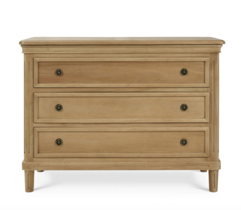 Haywood 47" Mahogany 3 Drawer Bachelor's Chest- Fruitwood