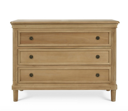 Haywood 47" Mahogany 3 Drawer Bachelor's Chest- Fruitwood