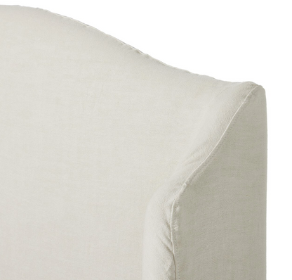 Claire 86" Slipcovered King Bed - Crisp Linen