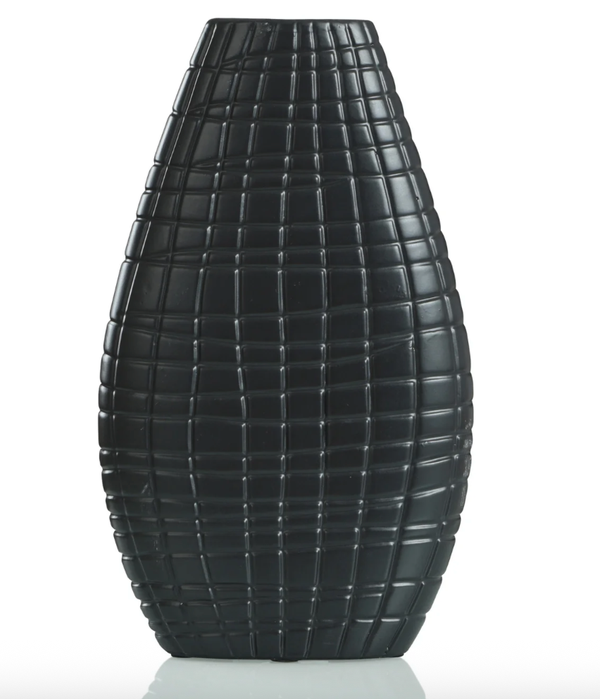 Volos 15" Vase - Matte Black