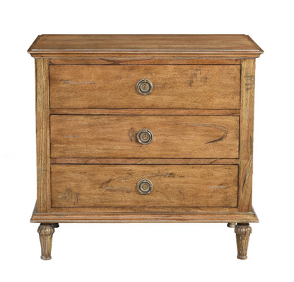 Crestwood 32" 3 Drawer Nightstand - Beechwood