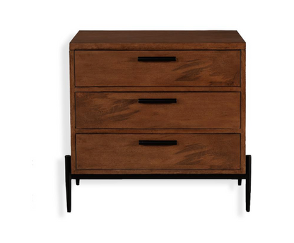Coronado 28" 3 Drawer Nightstand - Chestnut