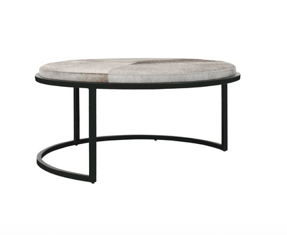 Abilene 40" Nesting Tables - Sparrow Gray + Iron