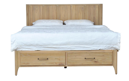 Sedona 81" King Storage Bed - Blonde Oak