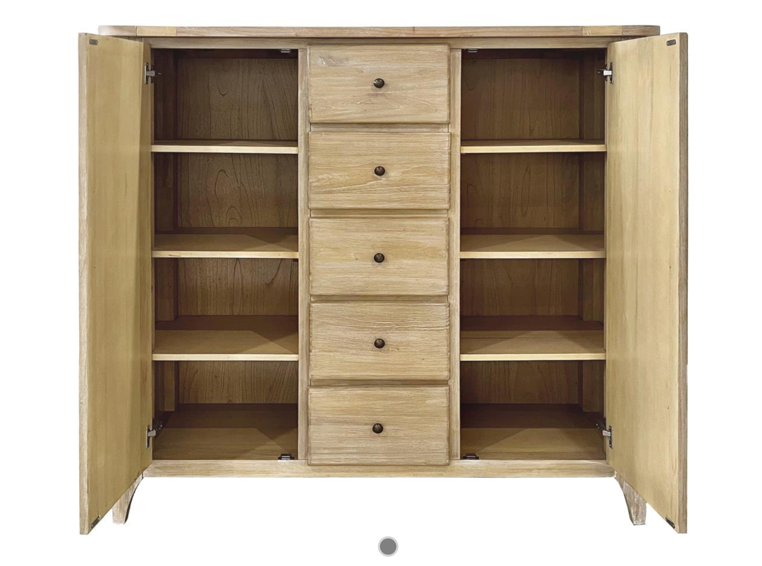 Sedona 56" 4 Drawer 2 Door Chest - Blonde Oak