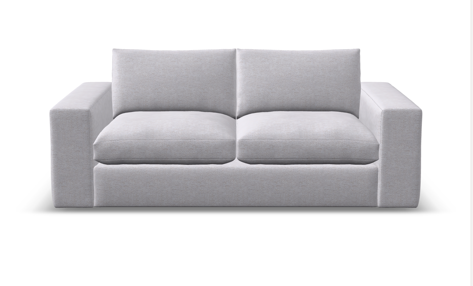 Everette Quick Ship 83" 2 Trillium Cushion Loveseat - Cloud