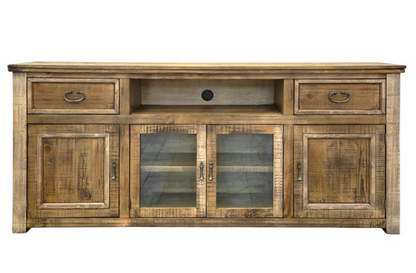 Morales 60" Glass Front Media Cabinet