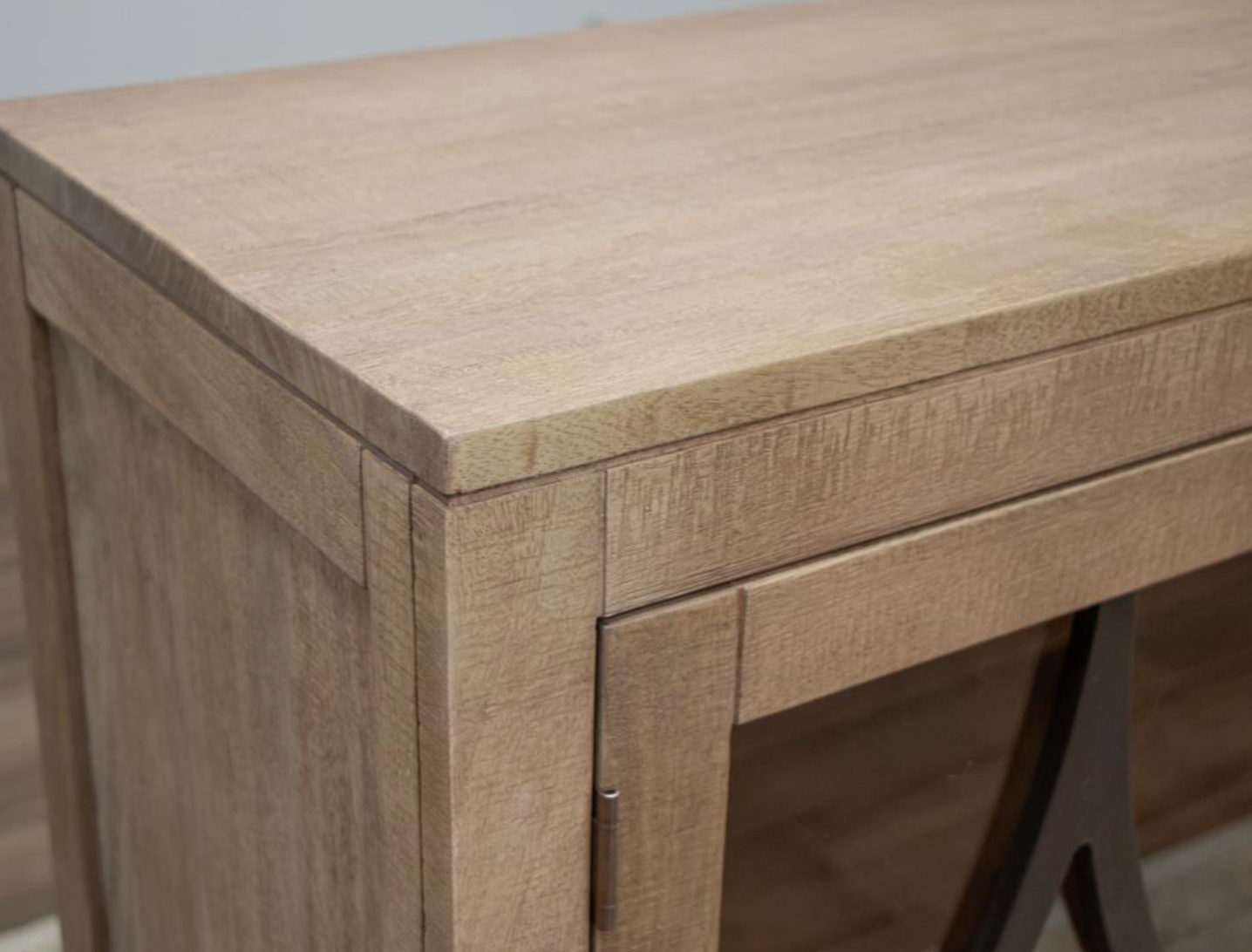 San Mated 80" Reclaimed Pine 4 Door Sideboard - Light Distressed