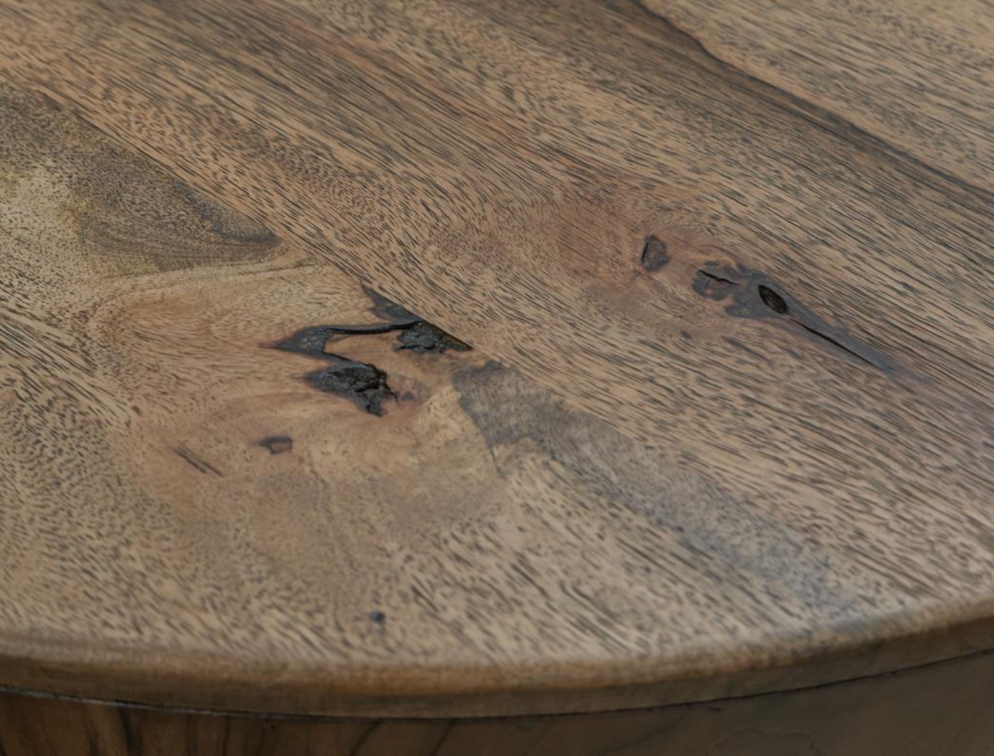 Bertram 42" Teak Round Coffee Table - Natural