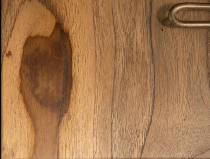 Bertram 40" Teak 5 Drawer Dresser - Natural