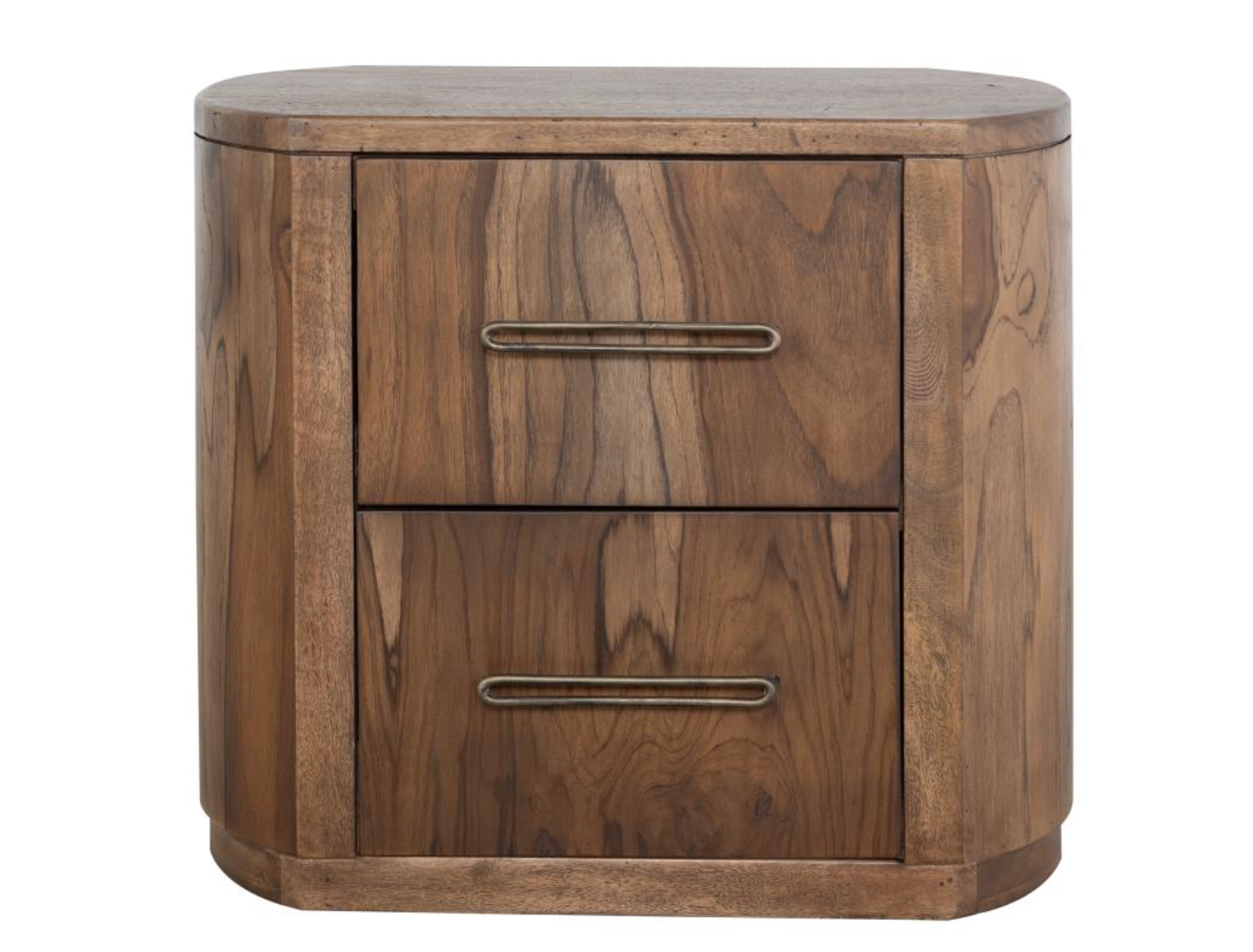 Bertram 29" Teak 2 Drawer Nightstand - Natural