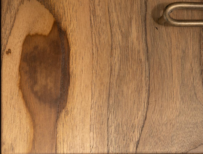 Bertram 29" Teak 2 Drawer Nightstand - Natural