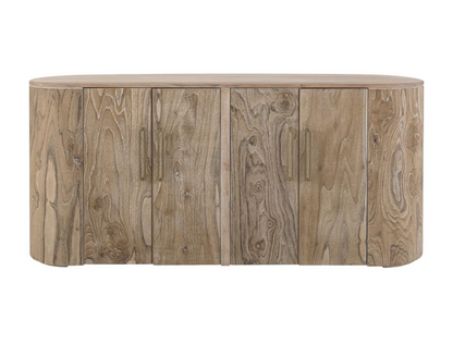 Bertram 70" Teak 4 Door Sideboard - Driftwood