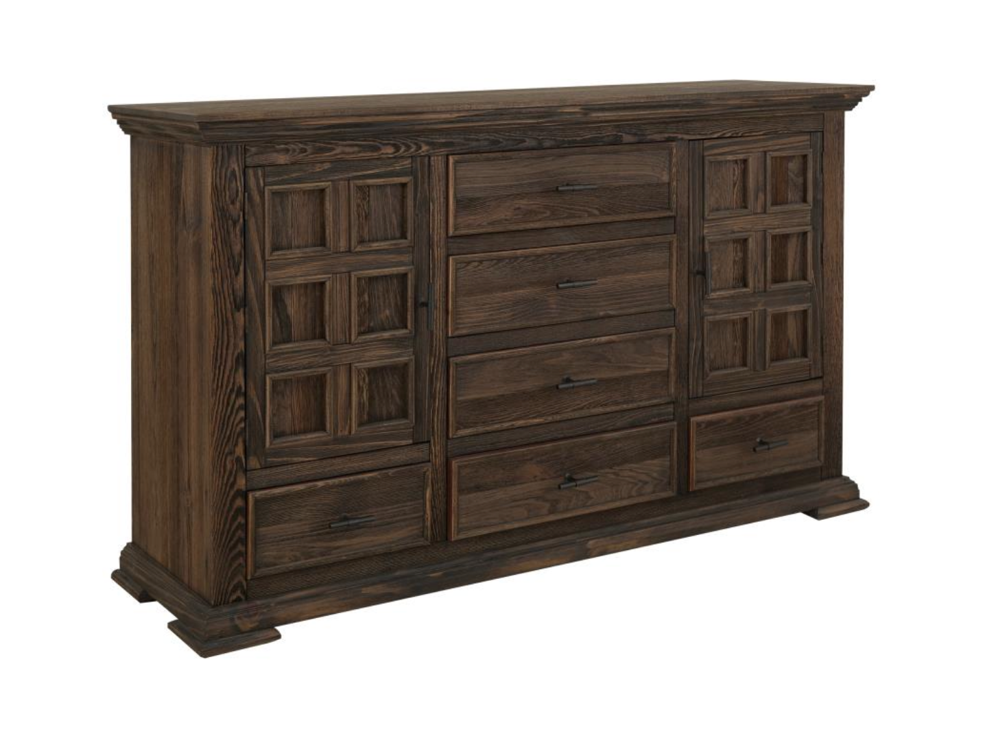 Dothan 69" 6 Drawer Dresser - Dark Cocoa