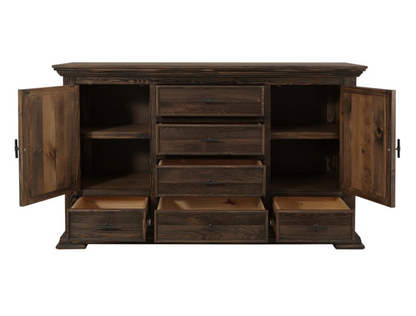 Dothan 69" 6 Drawer Dresser - Dark Cocoa