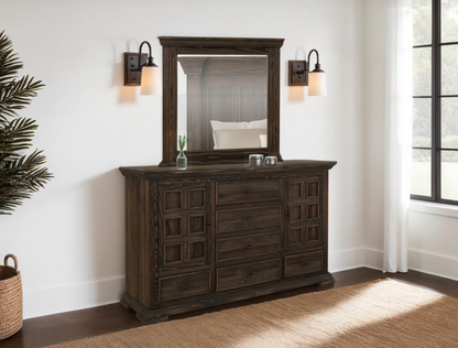 Dothan 69" 6 Drawer Dresser - Dark Cocoa